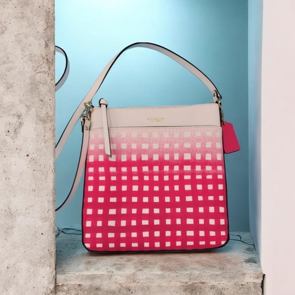 Coach Handbags - Coach Ombre Pink and Cream Shoulder Bag